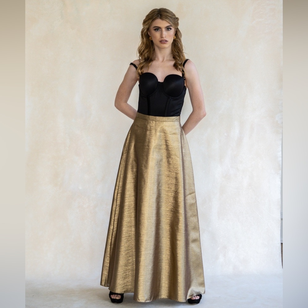 Vintage Gold Lurex Skirt